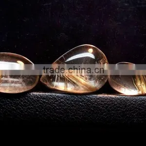 Amazing Rutile Cabochon Gemstone / Golden Rutile Stone / Rutilated Quartz thumbnail-2