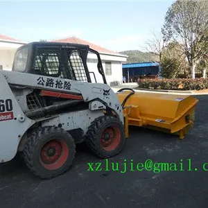 China Skid Loader Angle Sweeper Manuafcture,snow Sweeper Attachments for Skid Steer Loader thumbnail-1