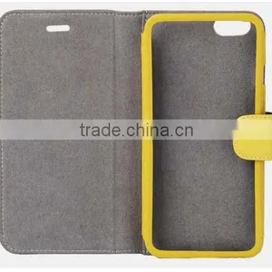 Genuine Leather Flip Wallet Case for Iphone 6,Wallet Style Flip Leather Case Credit Card and Money Pockets Magnetic Flap thumbnail-3