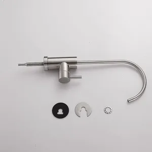 Drinking Water Faucet for Kitchen Sink Kitchen Water Filter Faucet Stainless Steel for Reverse Osmosis or Water Filtration System Beverage Non-Air Gap RO Faucet Brushed thumbnail-3