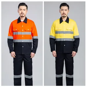 Summer Work Clothes With Bright Reflective Stripes, Comfortable and Breathable Boutique Men's and Women's Styles thumbnail-3