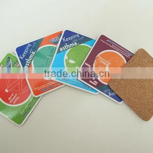 Cork Board Coaster Set in Bulk, Beer Drink Coaster in a Set With Box thumbnail-1