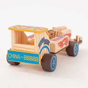 Simulation Wooden Racing Car Model thumbnail-1