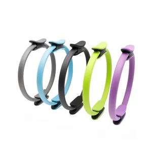 38cm Yoga Pilates Magic Circle Ring With EVA Handle Fitness Accessory Resistance Band thumbnail-2
