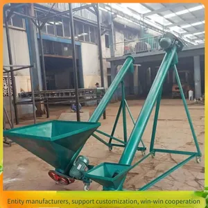 Dry and Wet Powder Screw Feeder, 219 Tubular Canning Elevator, Two-phase Electric Chicken Feed Auger Conveyor thumbnail-3