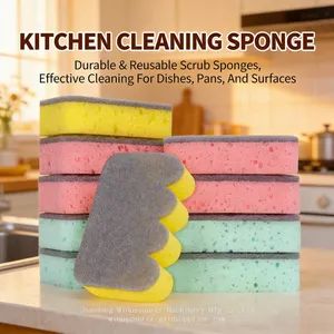 Kitchen Multipurpose Non-Scratch Cleaning Sponges Durable for Pots Pans Dishes thumbnail-1