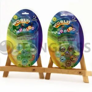 Hand Made Glass Marbles for Children‘s Toy in Various Styles, Children's Gift ,educational Toy,blister Package thumbnail-4