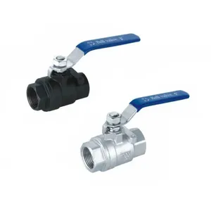 1/2'' 1000PSI 2000Wog CF8 CF8m SS304 SS316 Wcb NPT/BSPT/BSPP Thread Industrial 2PC Stainless Steel Manual Floating Ball Valve thumbnail-5