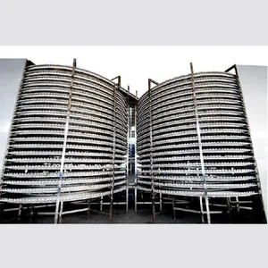 Ammonia 500kg/H Plate Frozen Tunne Belt Fluidized Icecrem Smallest Cooling Tunnel Iqf Shrimp Spiral Freezer Blast Frozen thumbnail-5