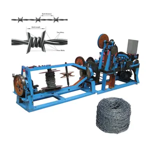 SD China Factory Direct Sales: Fully Automatic Motor-Driven High-Safety Single/Double Strand Barbed Wire Machine thumbnail-5