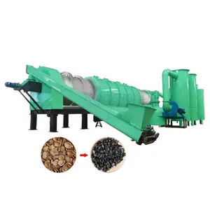 Ecological Charcoal Carbonization Retort Kiln Sawdust Charcoal Furnace Coffee Husk Wood Charcoal Making Machine EPC thumbnail-1