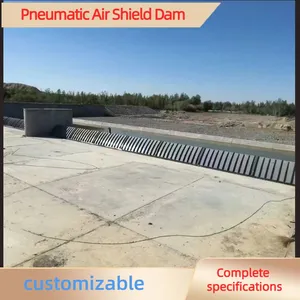 River Retaining Dam, Reservoir Air Cushion Dam, Landscape Water-filled Steel Wire Frame Integral Slope Rubber Dam thumbnail-1
