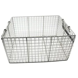 Stainless Steel Wire Basket, 1.0mm Wire, 4mm x 4mm Mesh, SUS304, 0.2m³ Volume, Stackable Design thumbnail-5