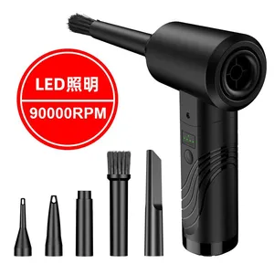 Portable Cordless Electric Air Duster Battery Powered Mini Blower for PC & Car Cleaning Handheld Dryer thumbnail-1