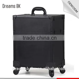 Professional Travel Trolley Rolling Luggage Cosmetic Beauty Makeup Case thumbnail-2