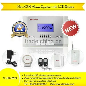 Hot Sale Latest GSM Alarm System Gsm Wireless Home Burglar Security Alarm System YL-007M2C thumbnail-1
