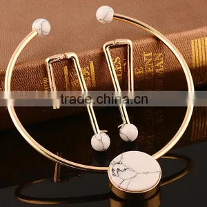 Fashion Jewelry Vintage Resin National Style Simple Women Necklace Set thumbnail-3