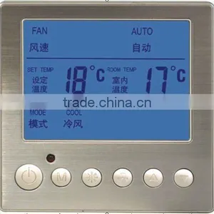 LCD Room Thermostat for Air Condition-stainless Steel Type (lcd Display Thermostat,lcd Display Thermostat) thumbnail-1