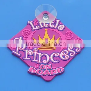 PVC Baby On Board Car Sign, Princess On Board Sticker thumbnail-1