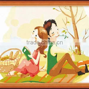 DIY Digital Happiness Lover Oil Painting for Decor and Gifts (20x30cm) thumbnail-1