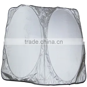 Nylon Car Sun Shade Car Sunshade Double Ring Sunshade Silver Sunshade Car Accessories thumbnail-1