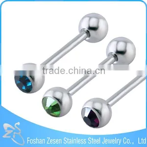 Stainless Steel Body Jewelry Black Anodized Ball 14G Cheap Piercing Tongue Rings thumbnail-6