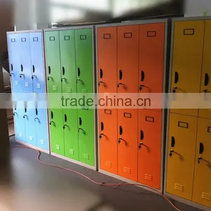 School Student Locker 3 Door Steel Wardrobe Cabinet thumbnail-5
