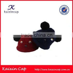 New Desgin Winter Fashion Customized Cartoon Cute Little Ears Beanie Hat thumbnail-1