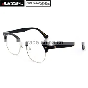 New Arrival Half Frame Acetate Eyeglass Frames Factory Manufacturer thumbnail-1