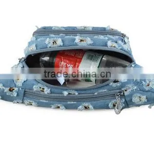 Waterproof Shoulder Denim Chest Pack Bag Waist Belt Pouch Outdoors Men Womens Waist Bags thumbnail-2