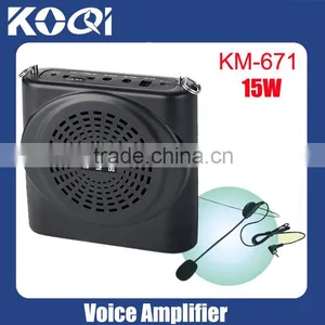 Portable Lecture Amplifier of Black Appearance K-671 15W Power Amplifier thumbnail-1