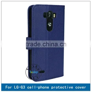 MODEST LUXURY SHOCKPROOF POCKET COVER CASE FOR LG G3,NAVY BLUE PROTECTIVE COVER thumbnail-1