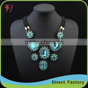 Hot Sale Flower Necklaces & Pendants Big Brand Statement Necklace for Women thumbnail-1