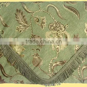 Middle East Polyester & Chenille Fabric White Bedspread SF003-YG thumbnail-1