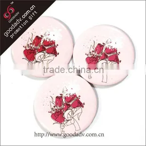 Jewelry Fashion Beautiful Practical Delicate Mirror Tin Button Badge thumbnail-1