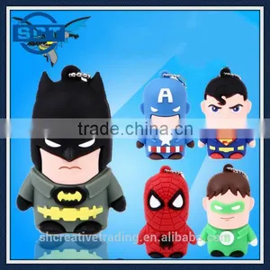 Spiderman/Superman/Batman/Captain America/Green Lantern 8GB 16GB 32GB USB 2.0 Memory Stick Flash Drive thumbnail-1
