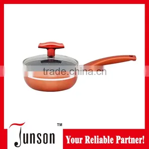 14cm Marble Coated Aluminum Sauce Pan/Induction Cookware Sauce Pot With Lid thumbnail-1