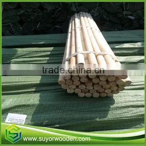 Polished 3 Times Natural Wooden Broom Stick Cleaning Tools Brush thumbnail-6