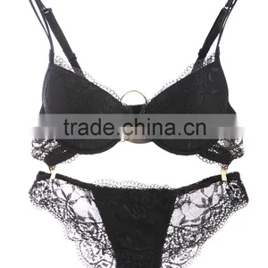 Fancy Beautiful Young Girls Lady Lace Sexcy Underwear Bra Set thumbnail-1