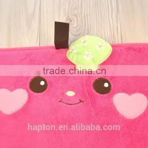 Lovely Cartoon Embroidery With Anti-slipping Back Apple Design Children Mat thumbnail-2