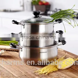 LFGB Food Grade Cookware Pan Stainless Steel European Sauce Pot thumbnail-5