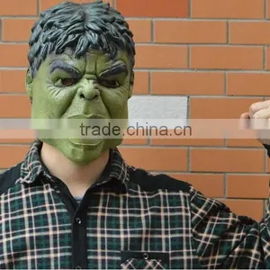 Cartoon Hulk Cosplay Latex Creepy Mask Halloween Full Head Mask Costume Prop Accessories thumbnail-2