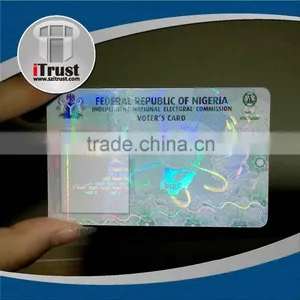 Custom Transparent Hologram Overlays for id Cards Holographic Overlay for Pvc Cards thumbnail-3