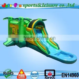 Commercial Jungle Inflatable Bouncer Slide for Sale thumbnail-1