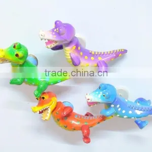 4 Inch Cartoon Crocodile 3D Animal Stickers For Kids, Fridge Magnet thumbnail-1