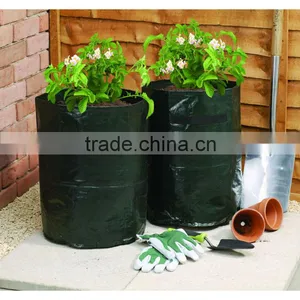PP/PE Woven Round Garden Herb Planter Bags With Pockets,Herb Planting Grow Bag,Garden Herb Grow Bag thumbnail-5