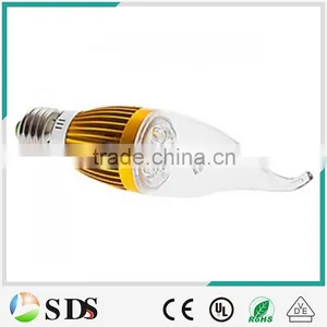 LED Candle Bulb 4W E27 Led Candle Bulb Warm White Golden High Power Candle Light Bulb thumbnail-1