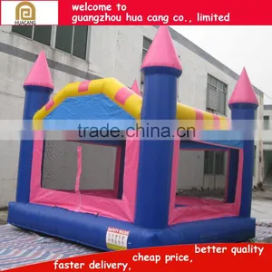 Pink Color Castle Outdoor Trampoline Bouncer for Fun thumbnail-4