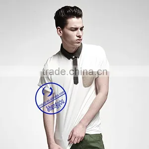 Single Jersey Men's Pocket Polo Shirt With Custom Label thumbnail-3