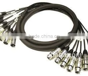 16' 8 CHANNEL XLR MALE TO XLR FEMALE SNAKE CABLE 16 FT thumbnail-1
